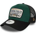siltovka-zaoblena-zelena-snapback-a-frame-patch-motorsport-new-era