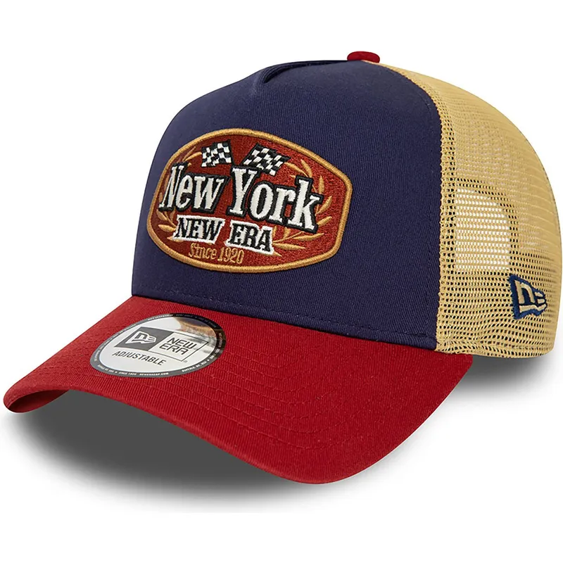 new-era-a-frame-patch-new-york-mehrfarbige-trucker-kappe