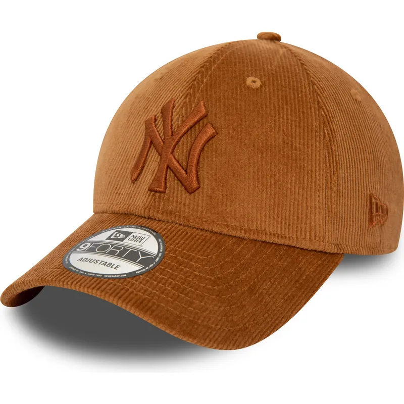 siltovka-zaoblena-hneda-nastavitelny-9forty-cord-new-york-yankees-mlb-new-era