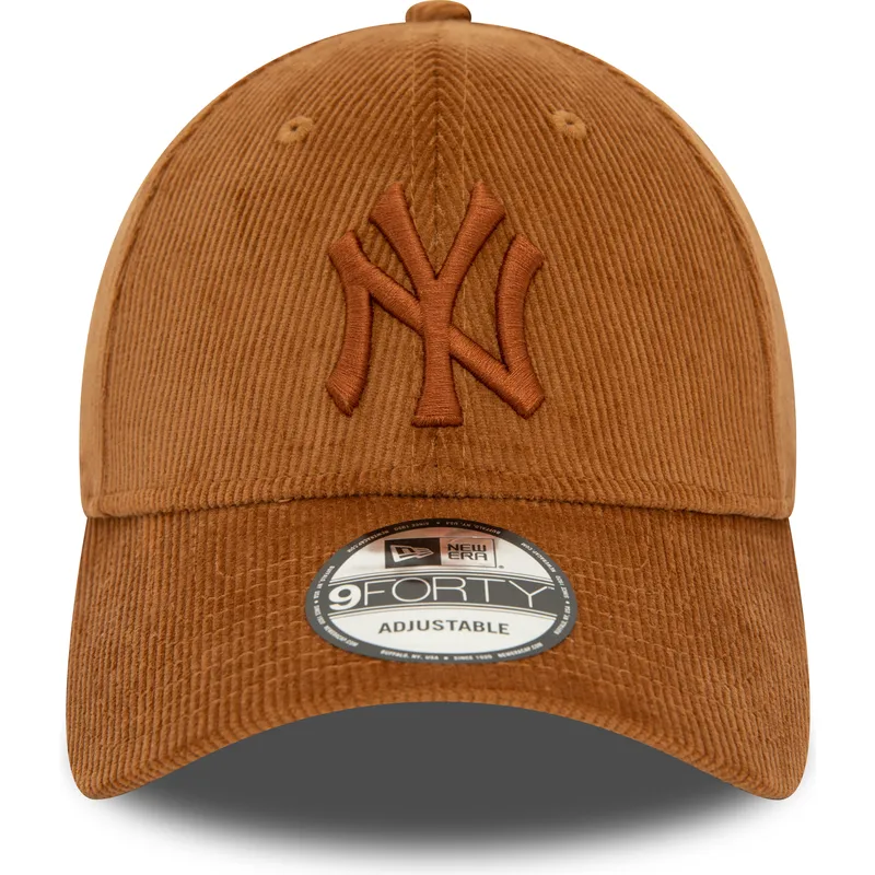 siltovka-zaoblena-hneda-nastavitelny-9forty-cord-new-york-yankees-mlb-new-era