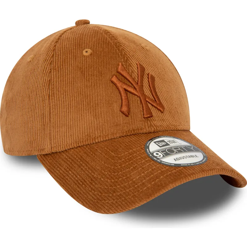 siltovka-zaoblena-hneda-nastavitelny-9forty-cord-new-york-yankees-mlb-new-era