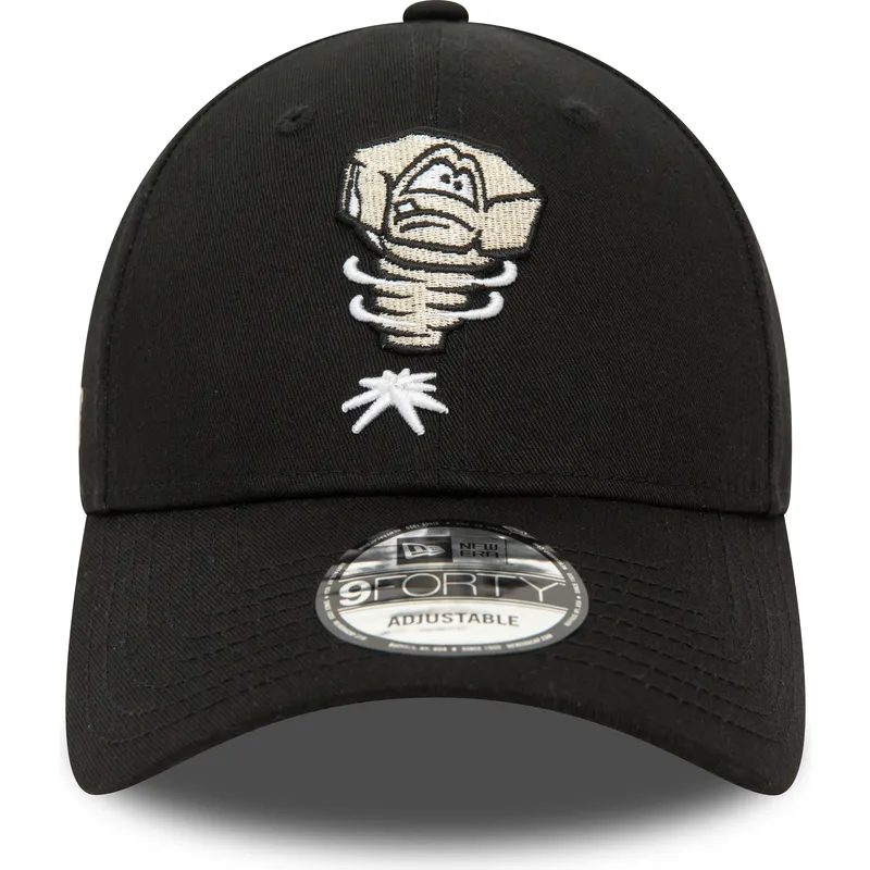 schwarze-verstellbare-gebogene-kappe-9forty-minor-league-der-lansing-lugnuts-milb-von-new-era