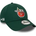 verstellbare-grune-9forty-kappe-mit-gebogenem-schirm-der-minor-league-fort-wayne-tincaps-milb-von-new-era