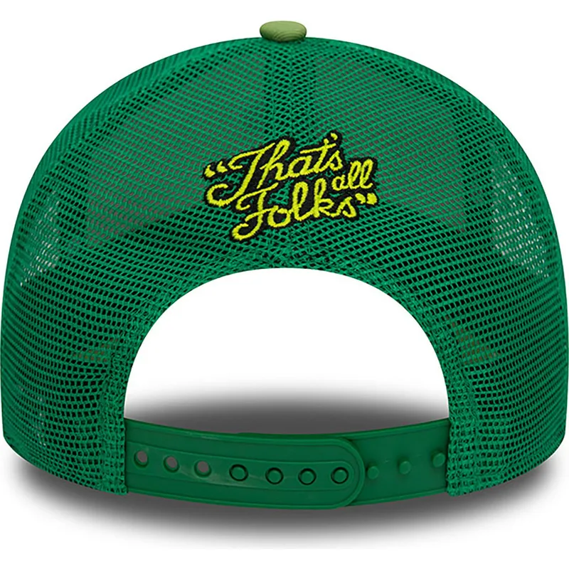 siltovka-zaoblena-zelena-snapback-a-frame-frame-character-tasmania-looney-tunes-new-era