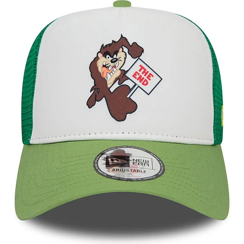 siltovka-zaoblena-zelena-snapback-a-frame-frame-character-tasmania-looney-tunes-new-era