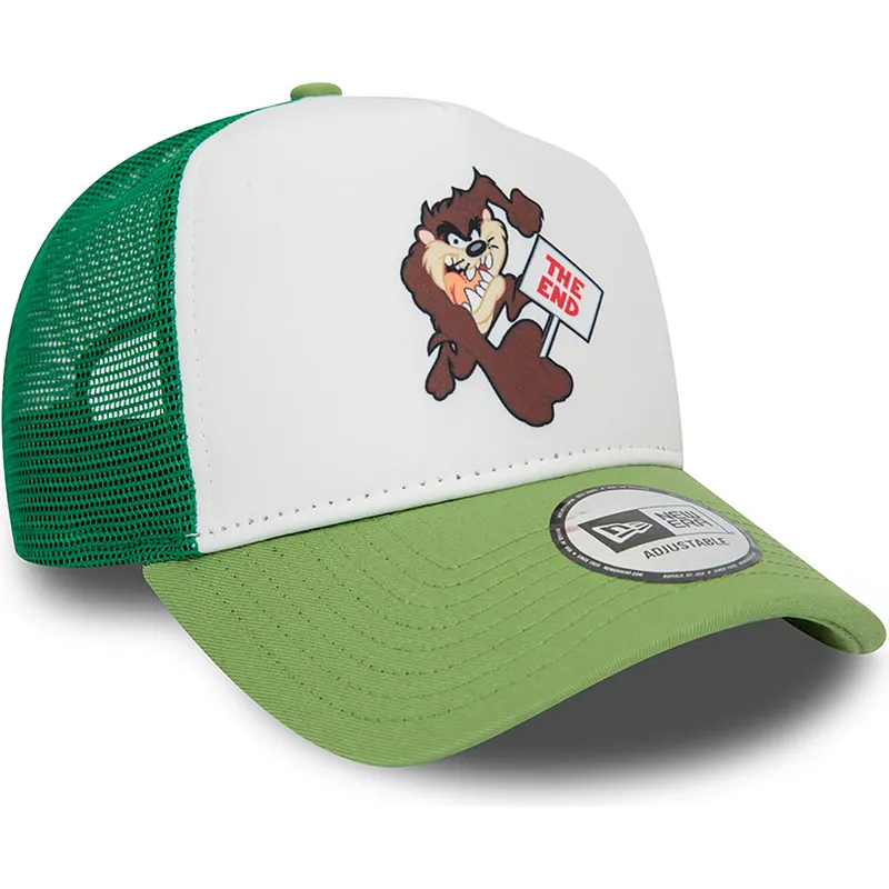 siltovka-zaoblena-zelena-snapback-a-frame-frame-character-tasmania-looney-tunes-new-era