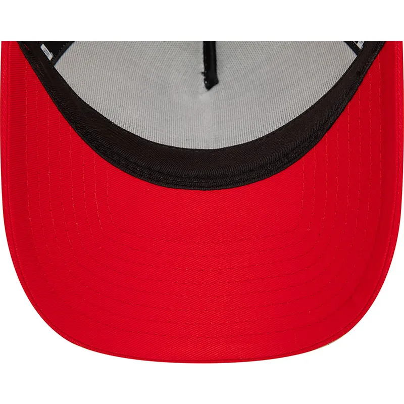 siltovka-zaoblena-cervena-snapback-a-frame-character-pato-lucas-y-porky-pig-looney-tunes-new-era