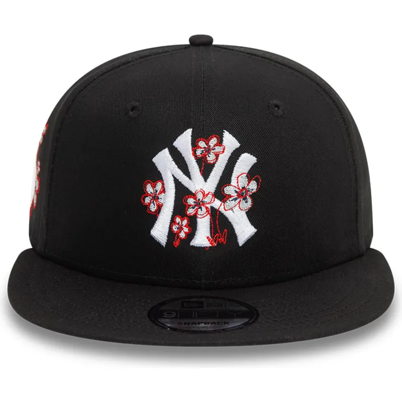 siltovka-rovna-cierna-snapback-9fifty-flower-icon-new-york-yankees-mlb-new-era