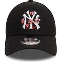 siltovka-zaoblena-cierna-nastavitelny-9forty-flower-icon-new-york-yankees-mlb-new-era