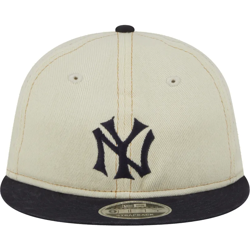 siltovka-rovna-bezova-nastavitelny-9fifty-retro-crown-denim-new-york-yankees-mlb-new-era