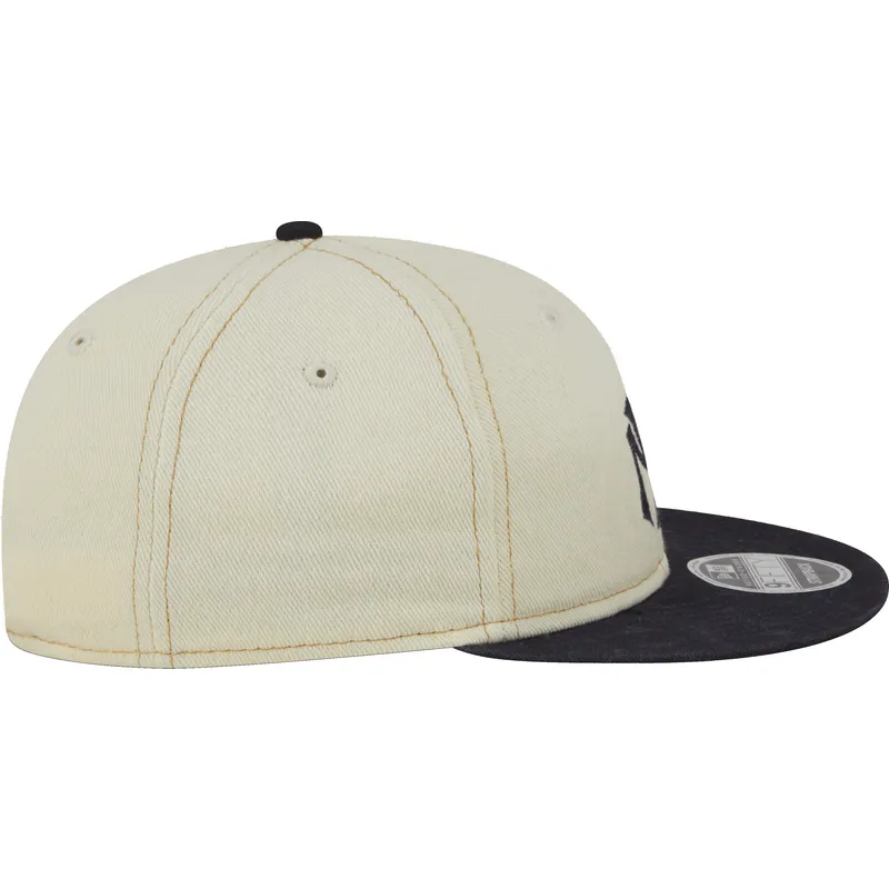 siltovka-rovna-bezova-nastavitelny-9fifty-retro-crown-denim-new-york-yankees-mlb-new-era