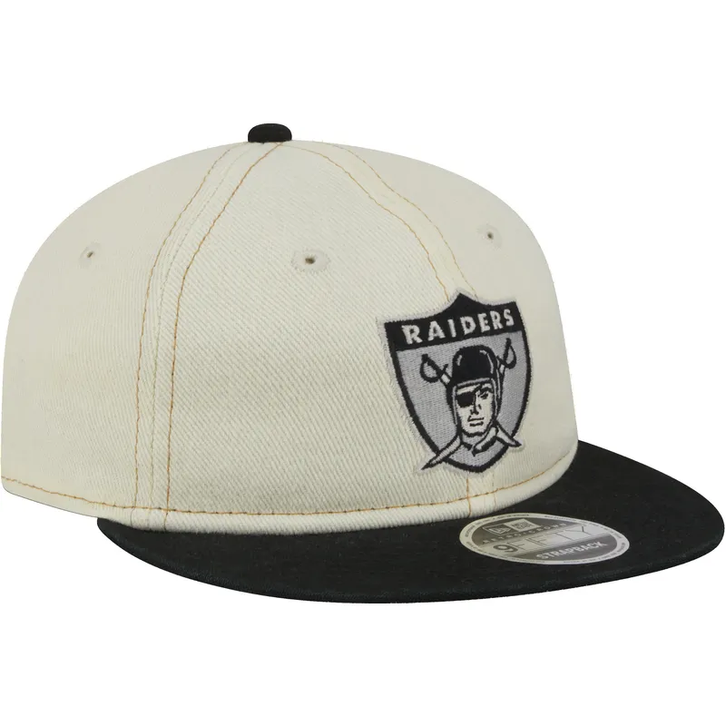 siltovka-rovna-bezova-nastavitelny-9fifty-retro-crown-denim-oakland-raiders-nfl-new-era