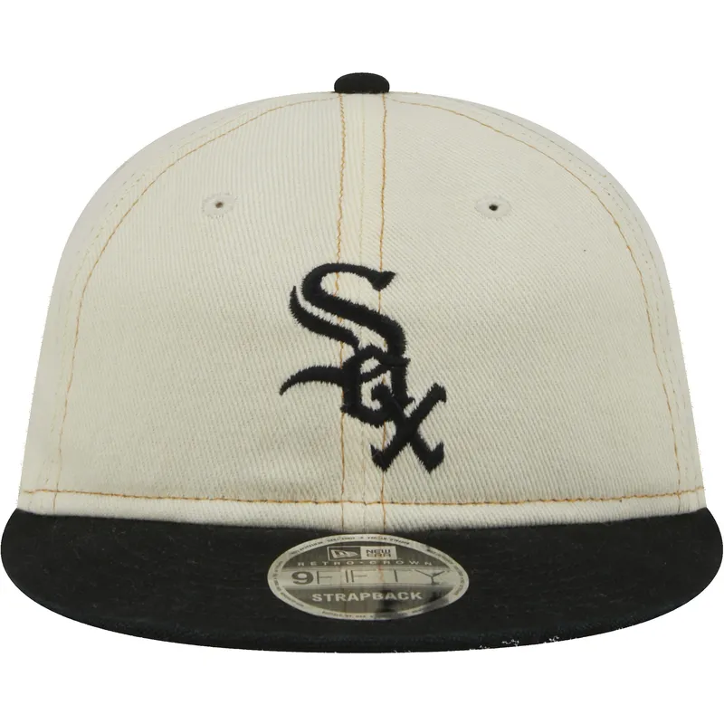 siltovka-rovna-bezova-snapback-9fifty-retro-crown-denim-chicago-white-sox-mlb-new-era