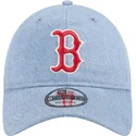 9twenty-washed-denim-boston-red-sox-mlb-verstellbare-blaue-kappe-von-new-era