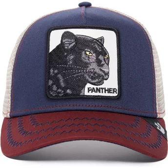 Goorin Bros. The Panther The Farm Navy Blue, Beige and Red Trucker Hat