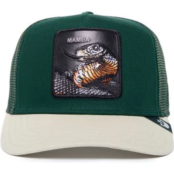 Šiltovky zaoblená kamionista zelená snapback serpiente Mamba The Farm Premium The Farm de Goorin Bros.
