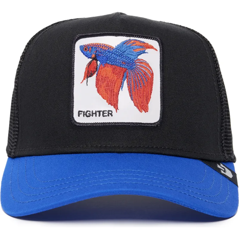 cap-zaoblena-black-snapback-pez-luchador-siam-fighter-the-farm-premium-the-farm-de-goorin-bros