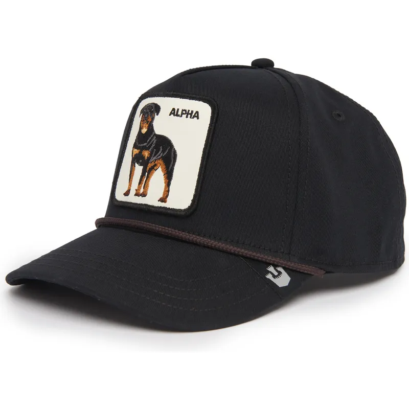 siltovka-zaoblena-cierna-snapback-alpha-dog-100-the-farm-all-over-canvas-the-farm-goorin-bros