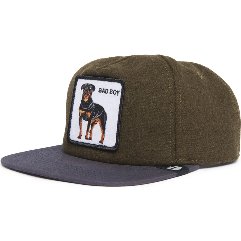 grune-und-blaue-flatcap-snapback-rottweiler-hund-bad-boy-top-dog-the-farm-flats-von-goorin-bros