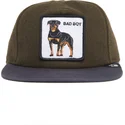 siltovky-rovna-zelena-snapback-perro-rottweiler-bad-boy-top-dog-the-farm-flats-the-farm-de-goorin-bros