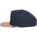 marineblaue-und-braune-snapback-flatcap-lone-wolf-one-pack-the-farm-flats-von-goorin-bros