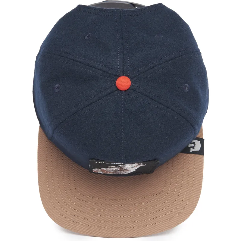 siltovky-rovna-tmavomodra-snapback-marron-lobo-lone-wolf-one-pack-the-farm-flats-the-farm-de-goorin-bros