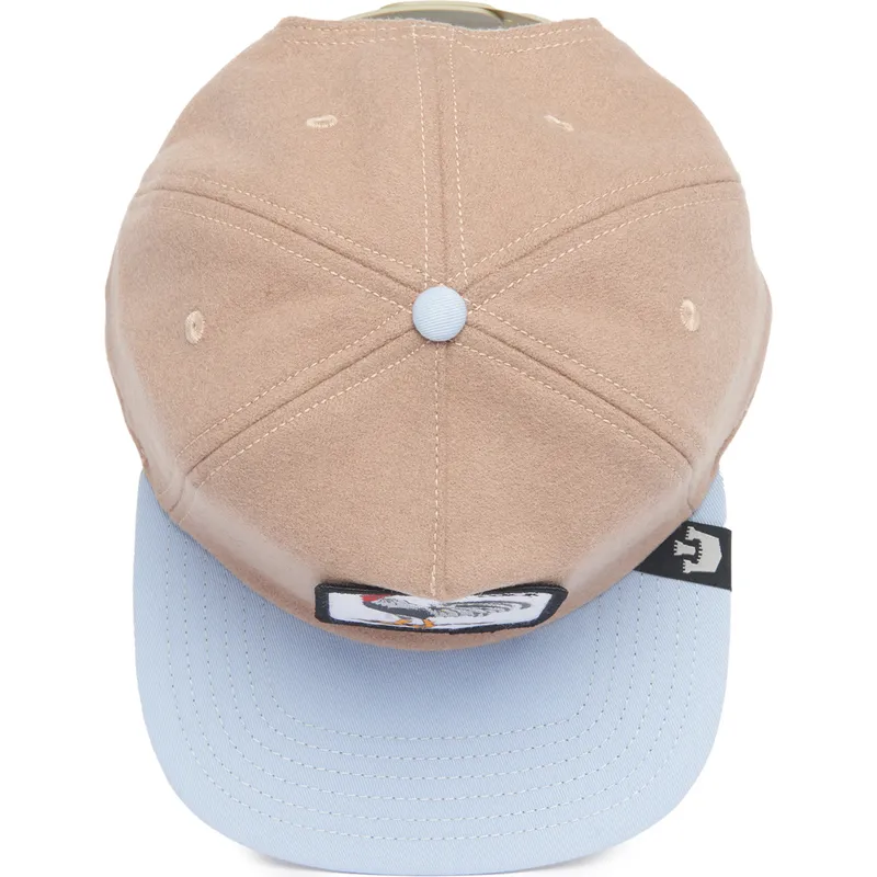 siltovky-rovna-hneda-snapback-gallo-cock-free-range-the-farm-flats-the-farm-de-goorin-bros