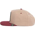 braune-und-rote-flache-snapback-kappe-pferd-stallion-free-rider-the-farm-flats-von-goorin-bros