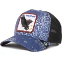 trucker-cap-marineblau-adler-freedom-a-the-w-in-a-d-the-farm-paisley-von-goorin-bros