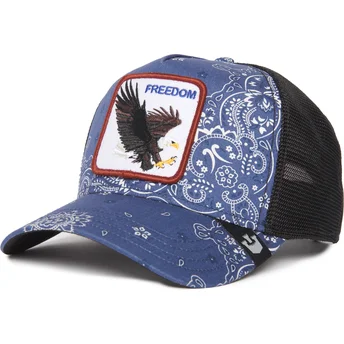Šiltovka zaoblená tmavomodrá snapback Freedom A the W in a D The Farm Paisley The Farm Goorin Bros.