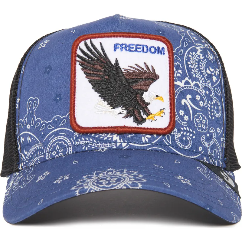 siltovky-zaoblena-kamionista-tmavomodra-snapback-aguila-freedom-a-the-w-in-a-d-the-farm-paisley-the-farm-de-goorin-bros