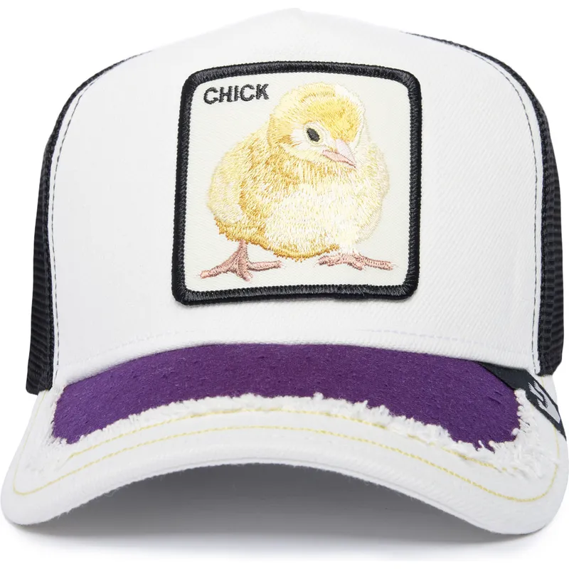 siltovka-zaoblena-biely-snapback-silky-chick-the-farm-silky-roots-the-farm-goorin-bros