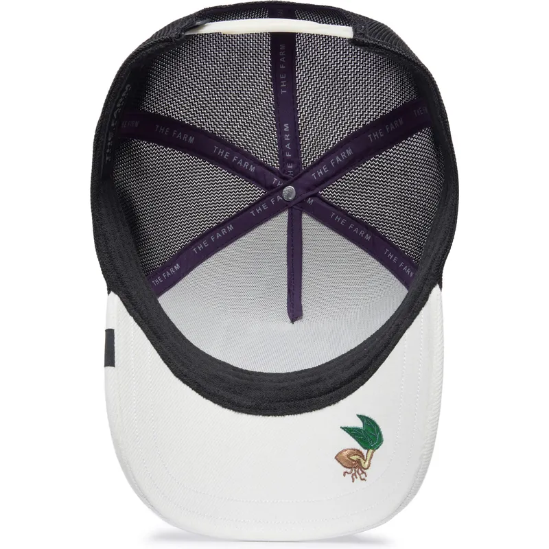 siltovky-zaoblena-kamionista-biely-snapback-pollito-silky-chick-the-farm-silky-roots-the-farm-de-goorin-bros