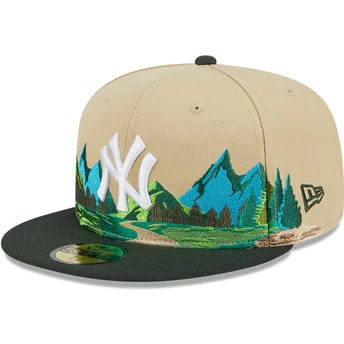 new-era-mlb-new-york-yankees-5950-team-landscape-braun-grune-flat-cap