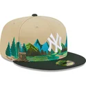 new-era-mlb-new-york-yankees-5950-team-landscape-braun-grune-flat-cap