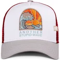 weisse-rote-und-graue-trucker-kappe-stupid-wave-hft-von-coastal