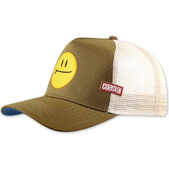 Grüne und weiße Trucker-Kappe grün Surf & Smile HFT von Coastal
