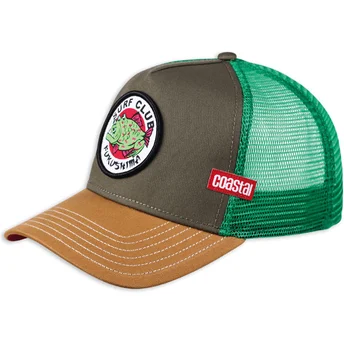Gorra trucker verde y marrón verde Fukushima HFT de Coastal