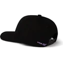 pica-pica-schwarze-snapback-cap-mit-gebogenem-schirm-und-smiley-gesicht