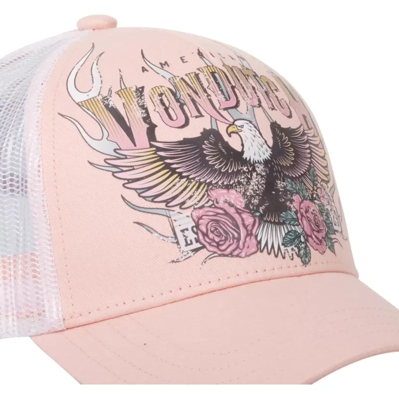 siltovka-zaoblena-ruzova-snapback-eagle-rp-von-dutch