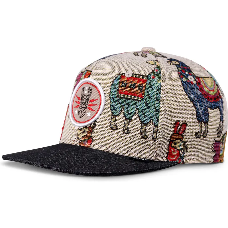 siltovka-zaoblena-bezova-snapback-lama-linen-djinns