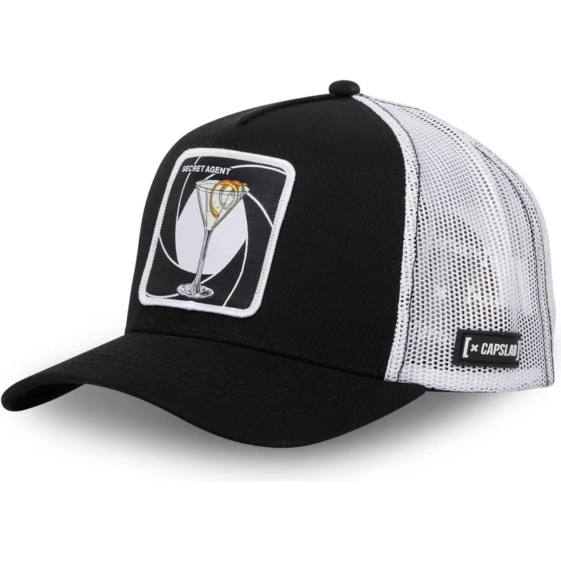siltovka-zaoblena-cierna-snapback-secret-agent-sec-martini-koktaily-capslab
