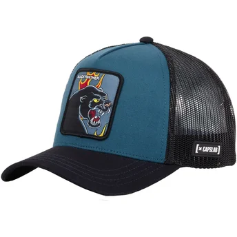 capslab-pan-beasts-black-panther-dunkelblaue-trucker-kappe