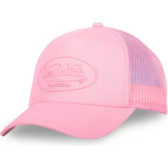 Šiltovka zaoblená ružová snapback LOG03 Von Dutch