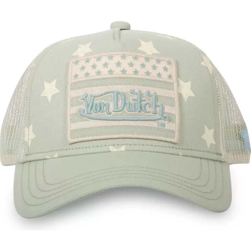 siltovka-zaoblena-zelena-snapback-star-s-von-dutch