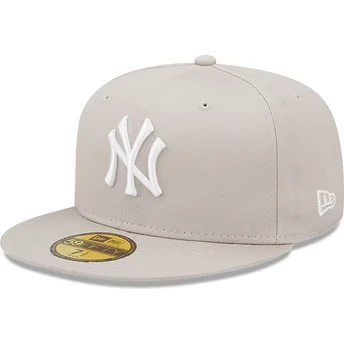Cap rovná beige ajustada 59FIFTY League Essential New York Yankees MLB New Era