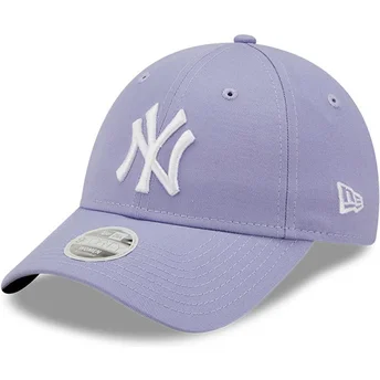 Cap zaoblená violet adjustable strap 9FORTY League Essential New York Yankees MLB New Era
