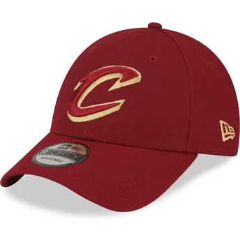 Šiltovky zaoblená červená nastaviteľný pásik 9FORTY The League Cleveland Cavaliers NBA New Era