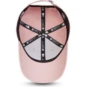 rosa-verstellbare-curved-cap-mit-rosa-logo-9forty-league-essential-der-new-york-yankees-mlb-von-new-era