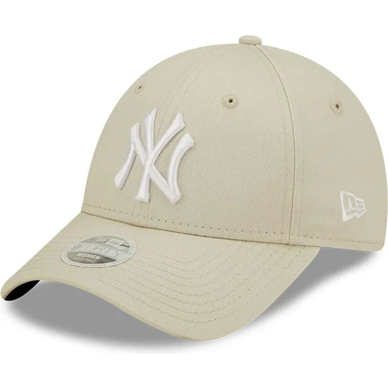 cap-zaoblena-beige-adjustable-strap-9forty-league-essential-new-york-yankees-mlb-new-era
